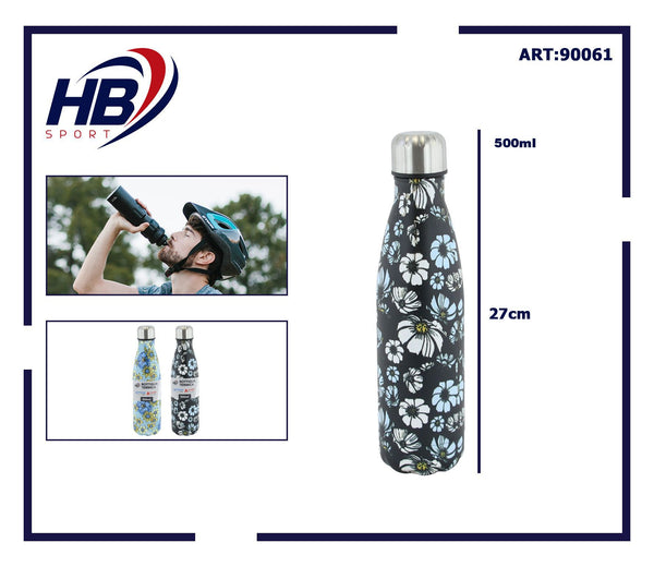 Bottiglia termica a fiori, 500 ml
