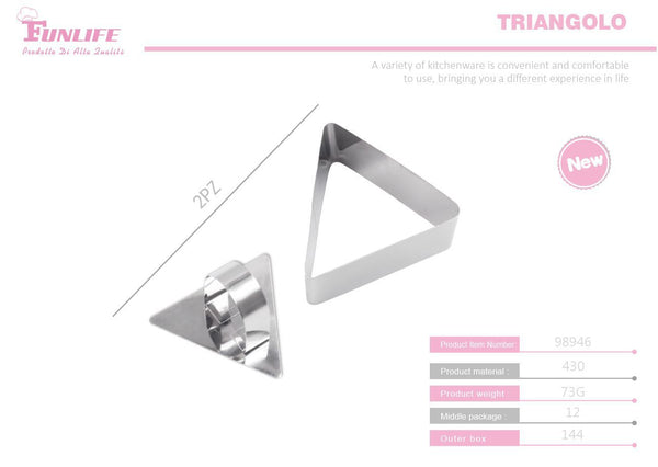 Anello per mousse, forma triangolare