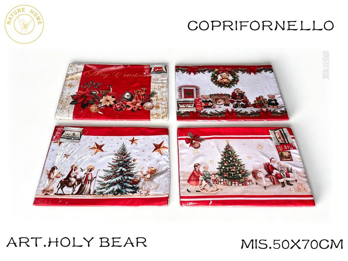 Coprifornelli natalizio Holy Bear 50x70 cm