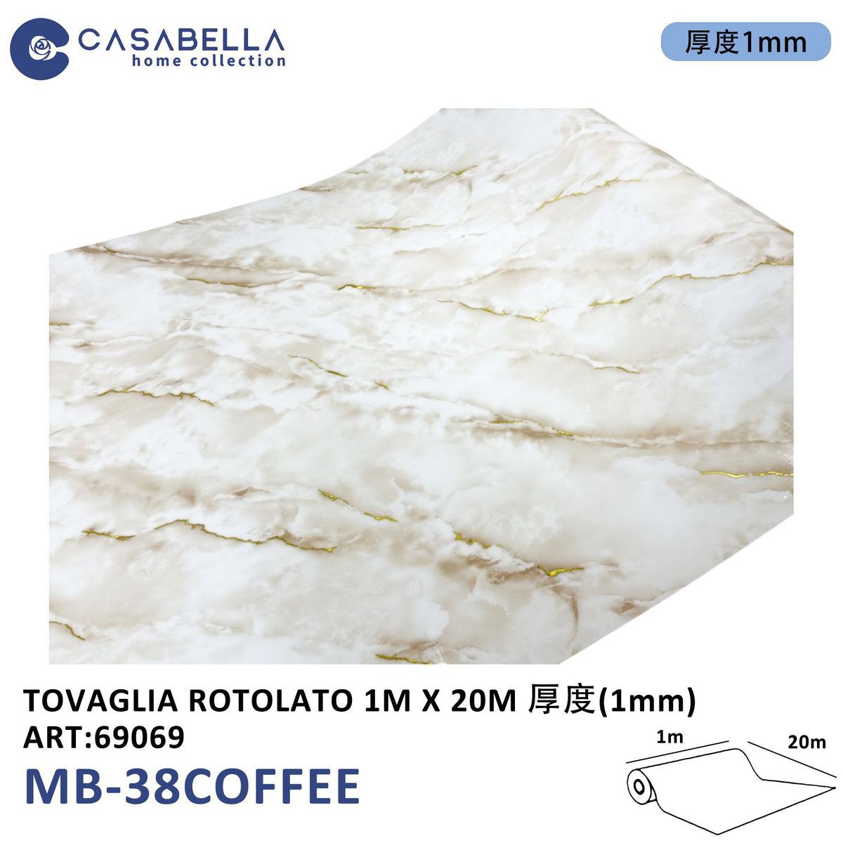 Tovaglia in Rotolo 1MX20M 1MM