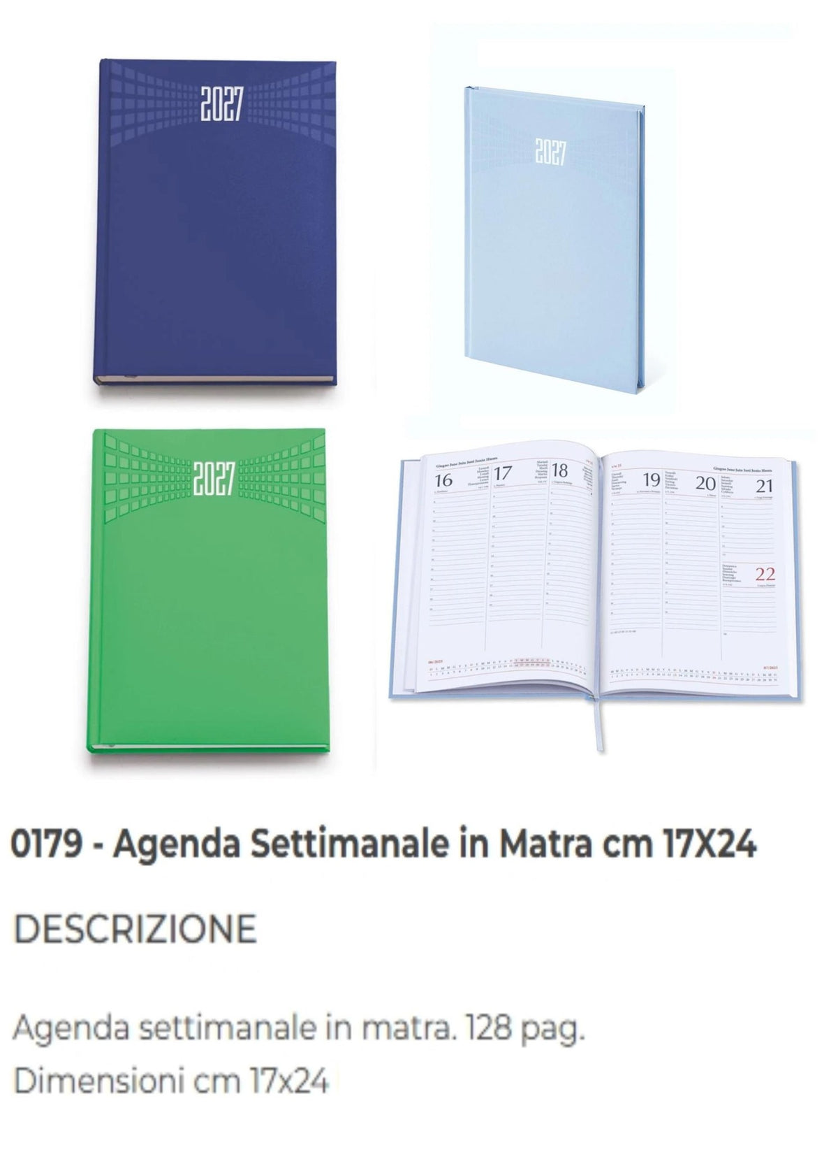 Agenda o diario – AGENZA SETTIMANALE 177