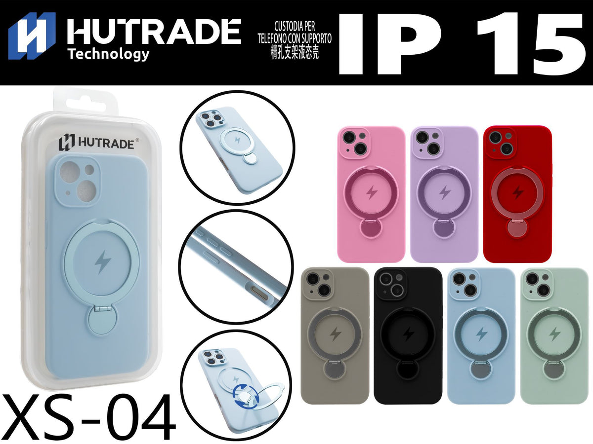 XS-04 COVER COLORATO CON SUPPORTO MAGSAFE IP15