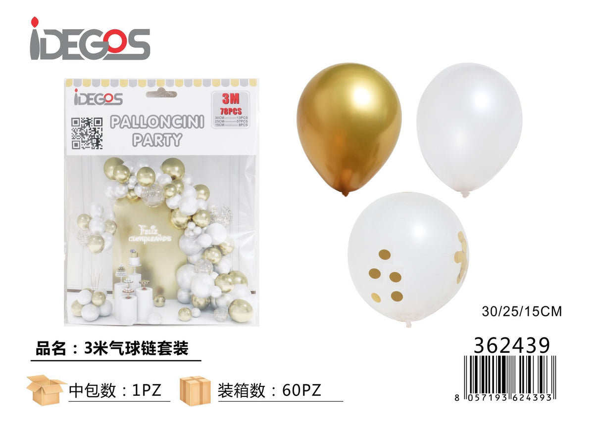 Striscia di decorazione a palloncino 3m