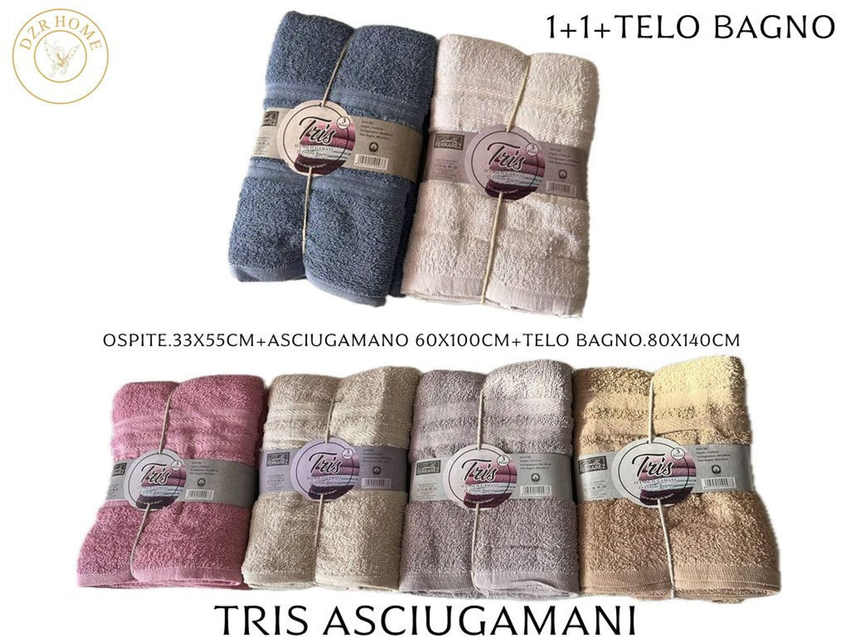 TRIS ASCIUGAMANO FERRAREZ