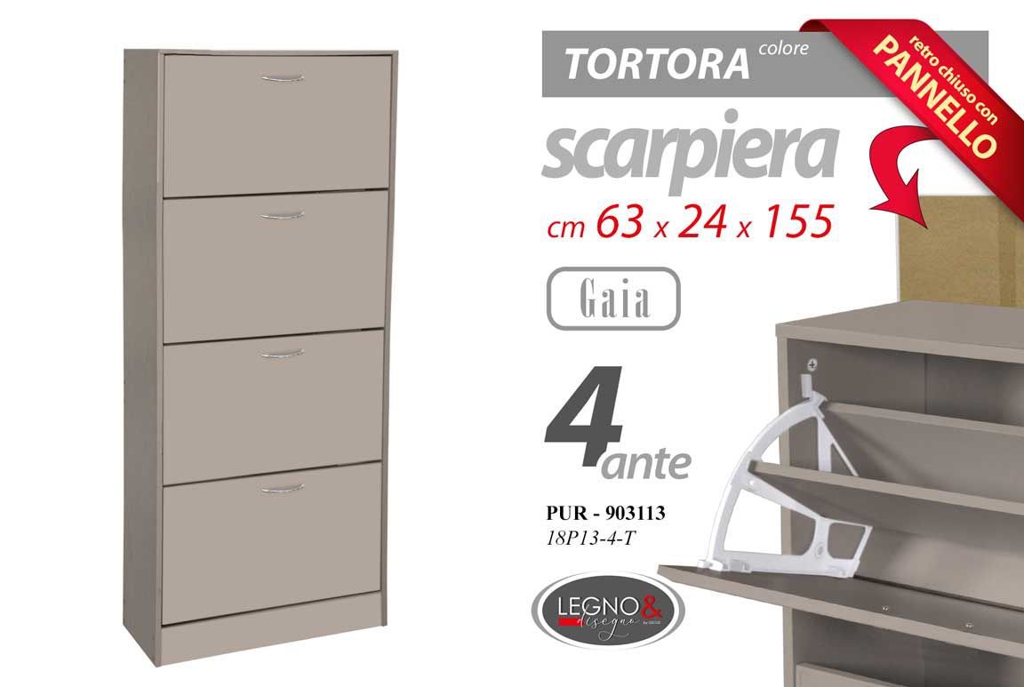 Scarpiera 18P13-4-T, tortora