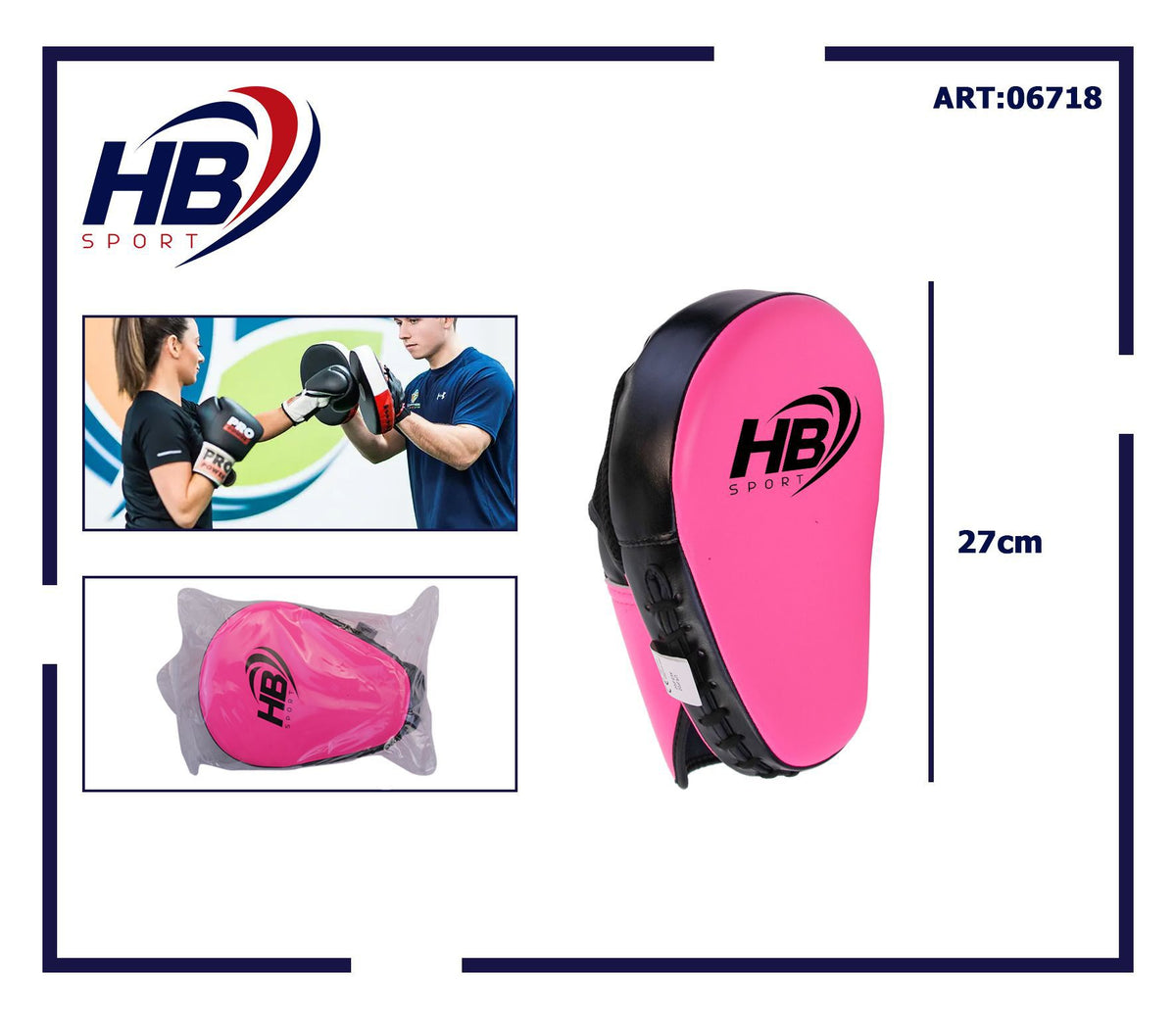 Colpitore da allenamento rosa, 27 cm