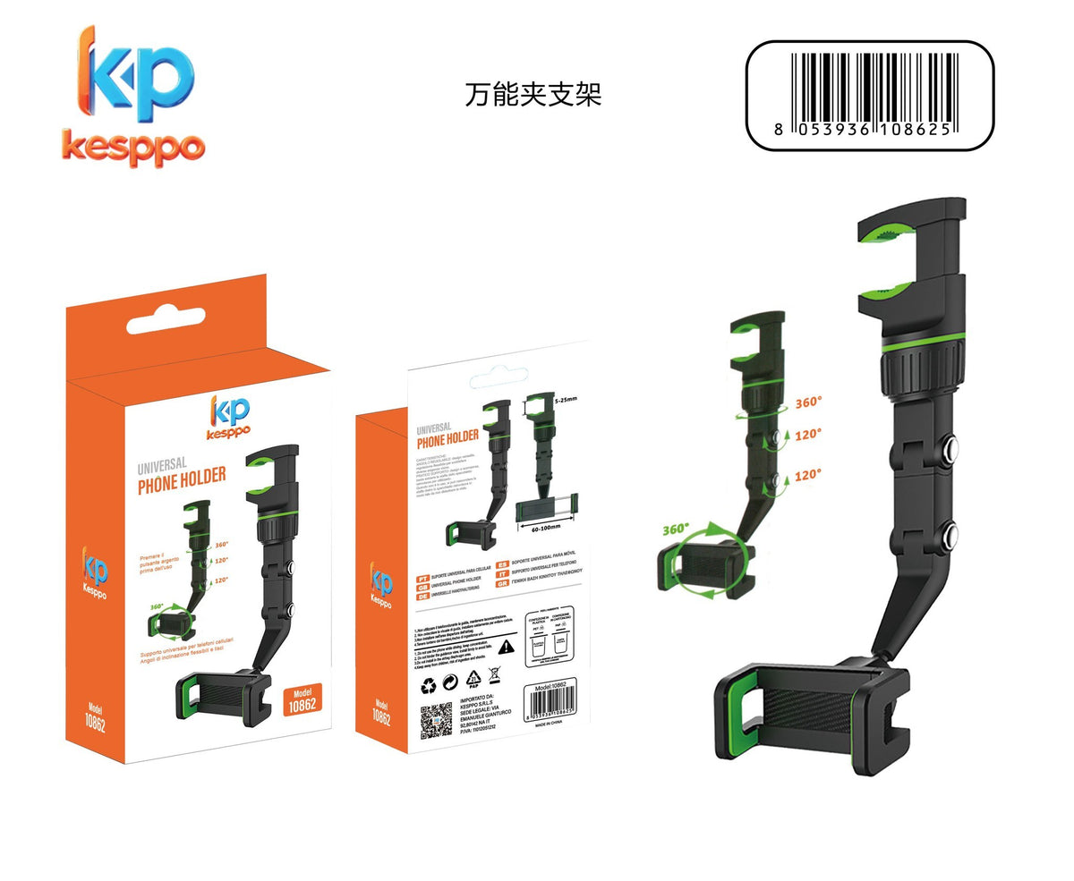 Supporto smartphone da specchietto retrovisore