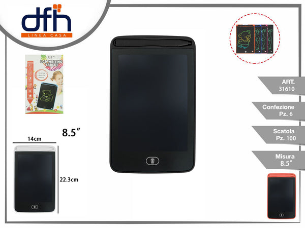 Tavoletta da scrittura LCD con pennino, 8,5 pollici