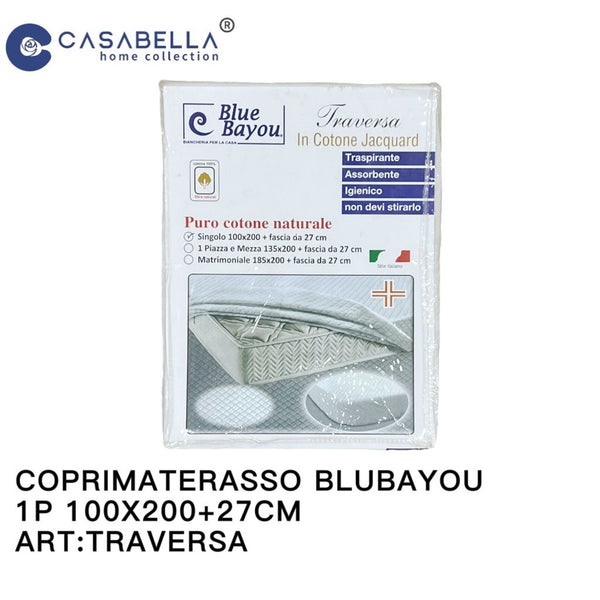 Coprimaterasso Blubayou 1P 100X200+27CM