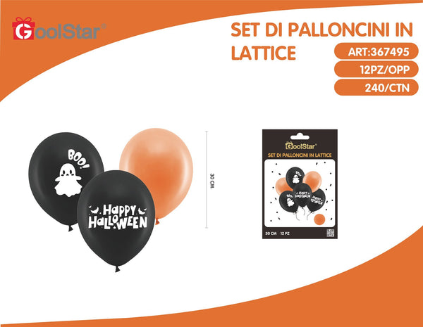 Set Di Palloncini In Lattice Halloween