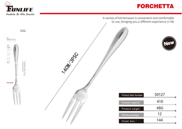 Forchetta 1012, n. 4, confezione da 3 pezzi