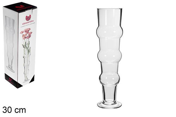 C.M VASO IN VETRO AIDA 30CM