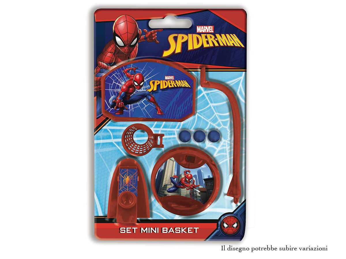 Mini gioco da tavolo di basket Spider-Man con 3 palline