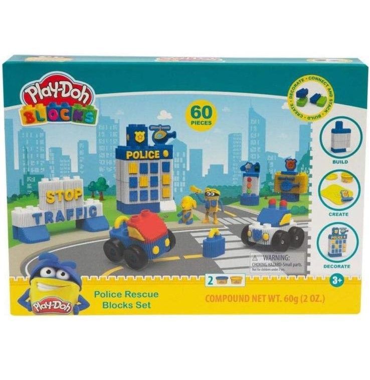 Kit creativo per bambini – PLAYDOH BLOCKS STAZIONE DI POLIZIA PLD00000
