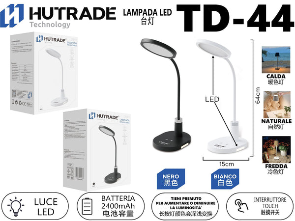 TD-44 LAMPADA DA TAVOLO A TOUCH
