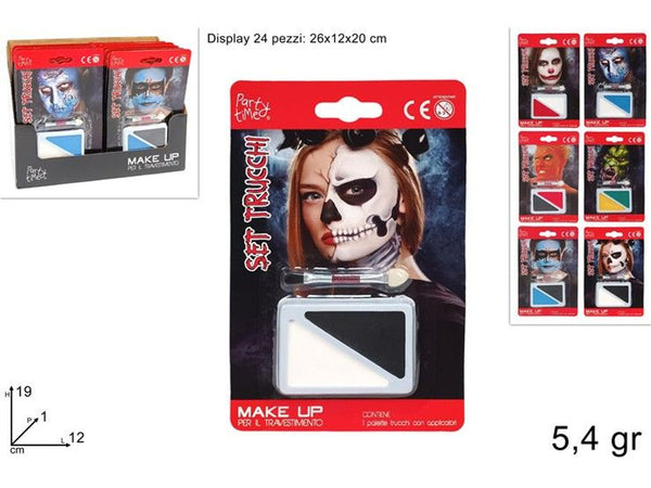 Set trucco bicolore per travestimenti con applicatore, 5,4 g