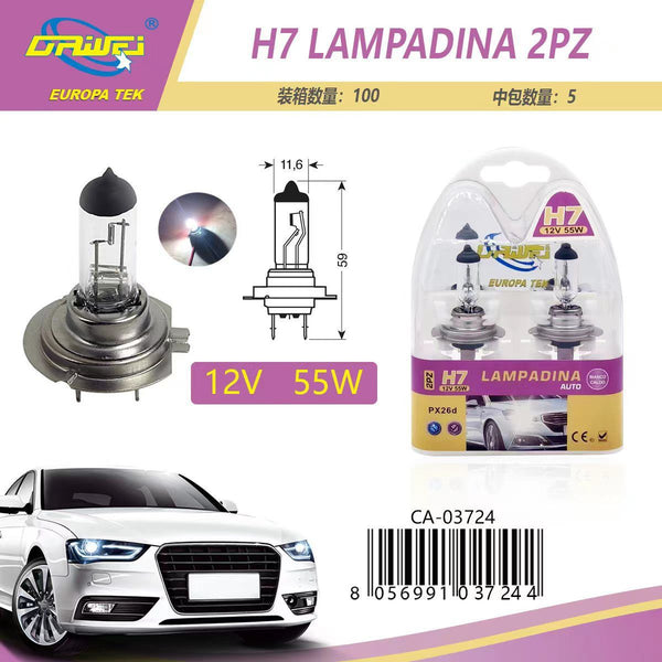 Lampadina per auto — 12 V, 55 W, H7