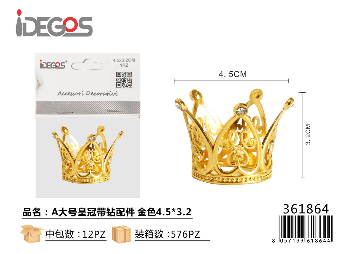 Decorazione Corona grande con strass, modello A
