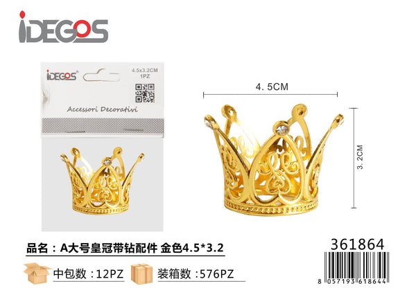 Decorazione Corona grande con strass, modello A