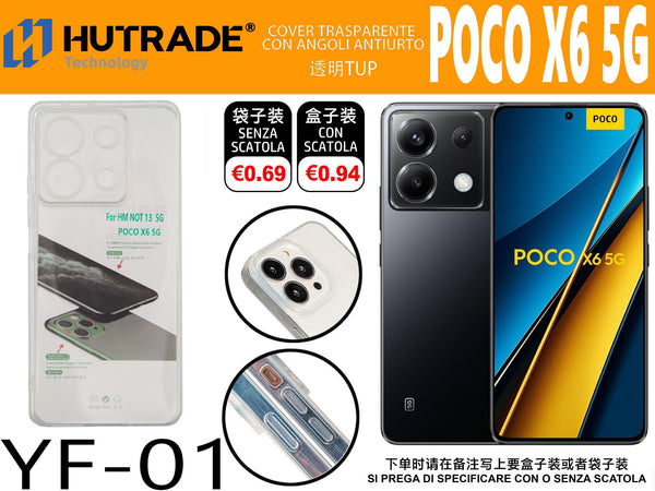 COVER TRASPARENTE POCO X6 5G – YF01 011869