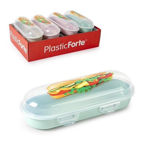 CONTENITORE PER PANINO PLASTICA 9.5X23X6.75CM