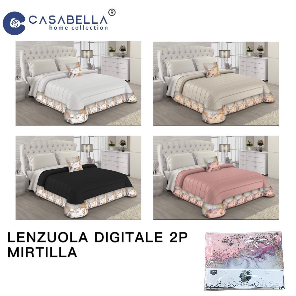 Lenzuola Digitale 2P Mirtilla