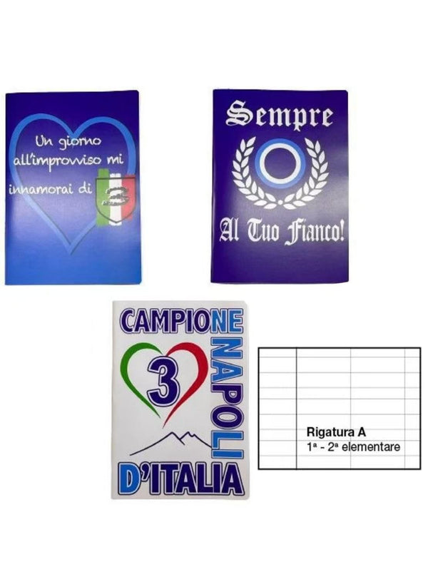 Napoli, quaderno maxi con rigatura A