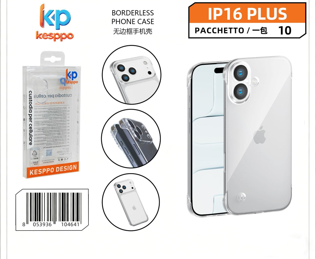 Custodia per iPhone 16 Plus – senza bordi