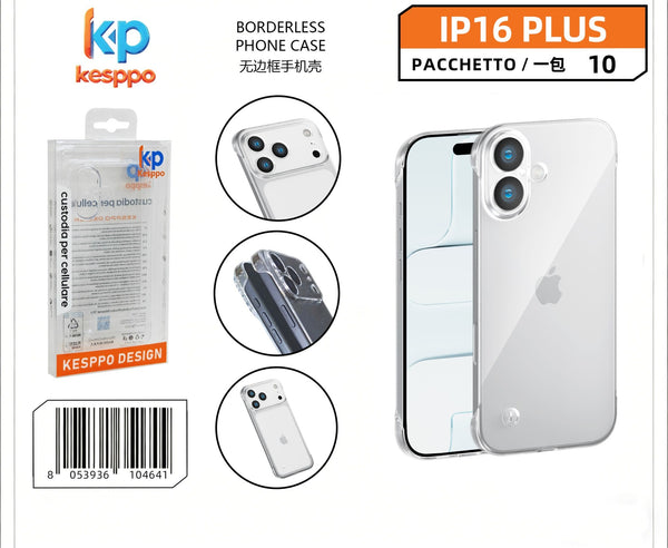 Custodia per iPhone 16 Plus – senza bordi