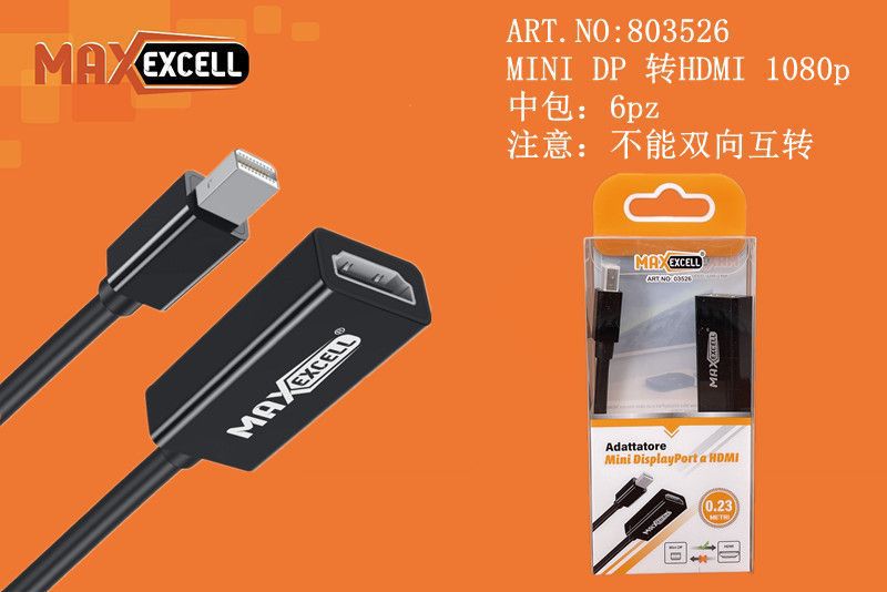Cavo Adattatore da Mini Displayport DP a HDMI