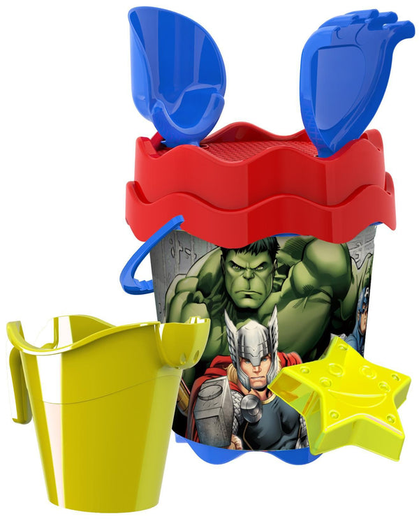 Avengers, secchiello mare da 17 cm con accessori