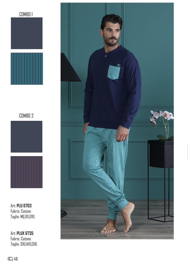 Pigiama Lungo Uomo PLU/6703