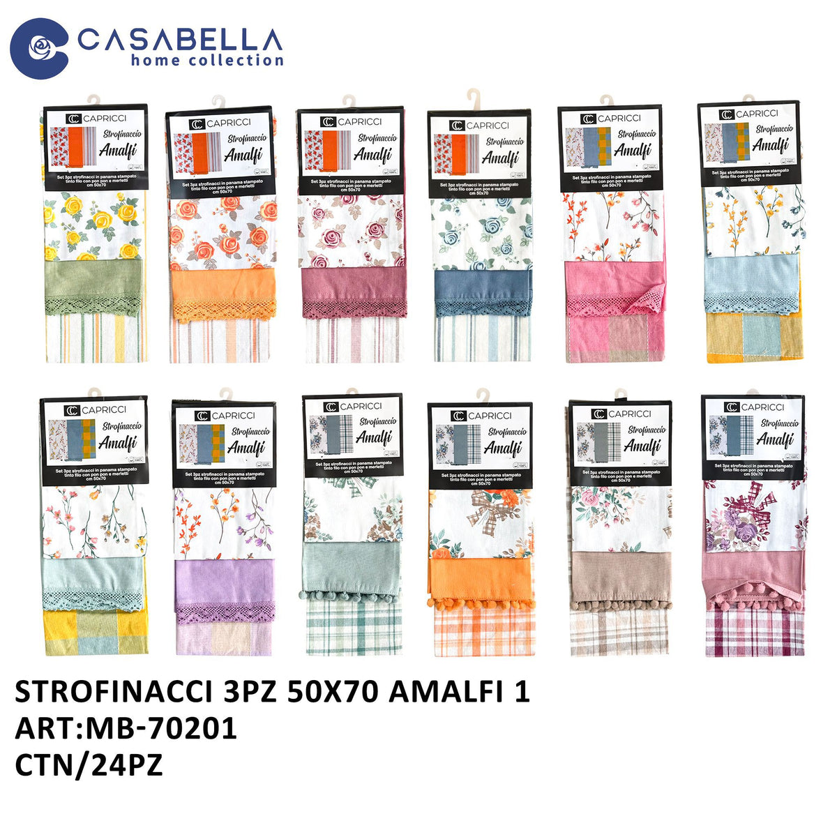 Strofinacci 3PZ 50X70 Amalfi 1