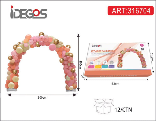 Kit arco palloncini arancione