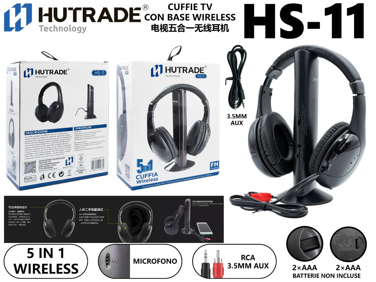 HS-11 CUFFIE TV CON BASE