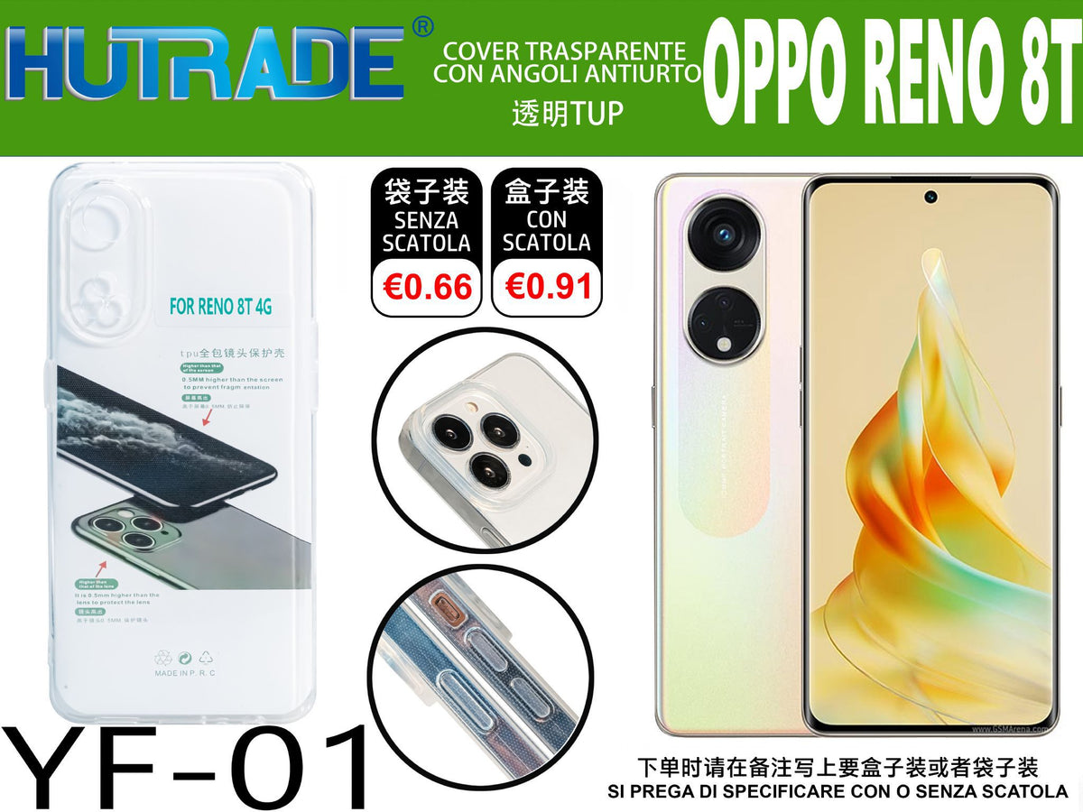 COVER TRASPARENTE OPPO RENO 8T 4G – YF01 011786