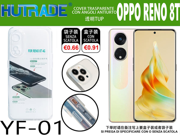 COVER TRASPARENTE OPPO RENO 8T 4G – YF01 011786