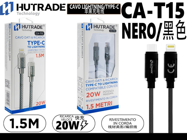 CA-T15 CAVO TYPE-C TO LIGHTNING 1.5 METRI 20W