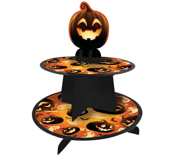 Alzatina decorativa Halloween a due piani, 40 × 30 cm