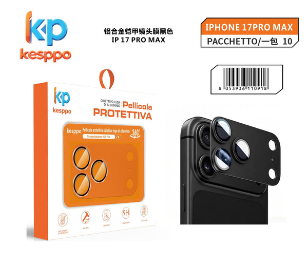 Protezione fotocamera per iPhone 17 PRO MAX – nero