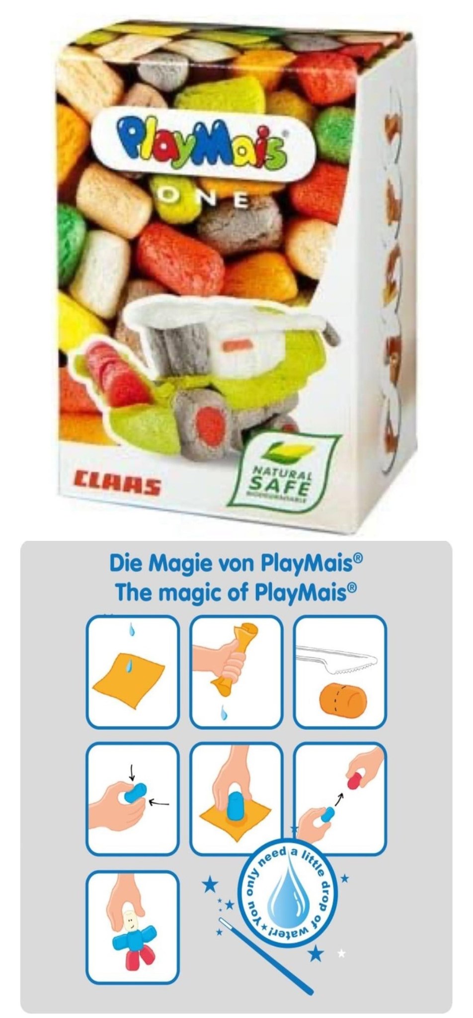 Kit creativo per bambini – PLAY MAIS 80 TASSELLI RUSPA 160162