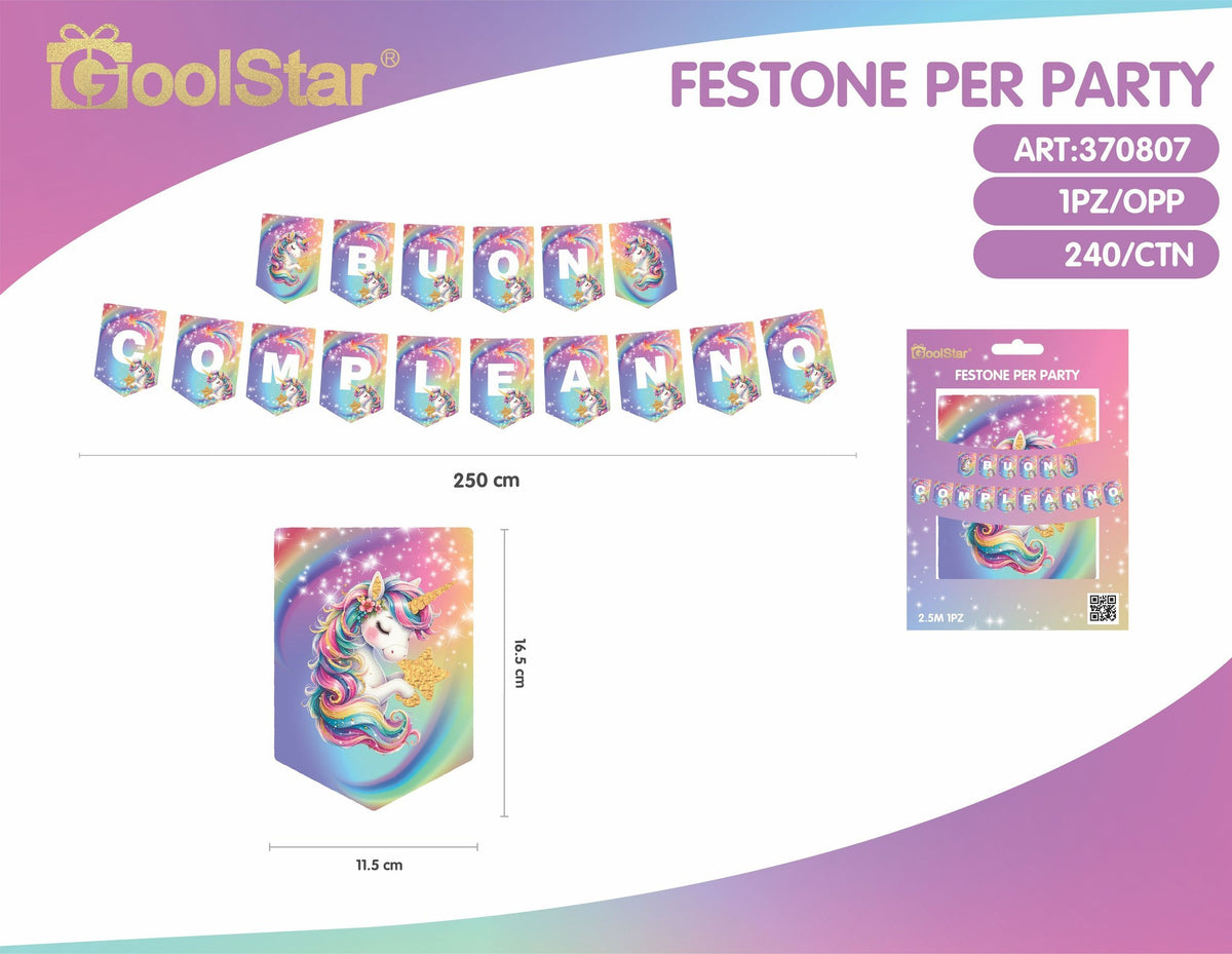 Festone unicorno