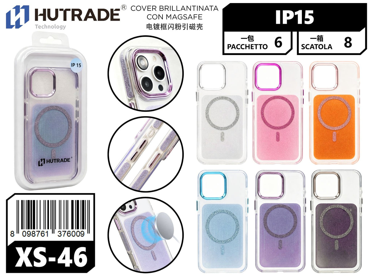 XS-46 COVER BRILLANTINATA CON MAGSAFE IP15