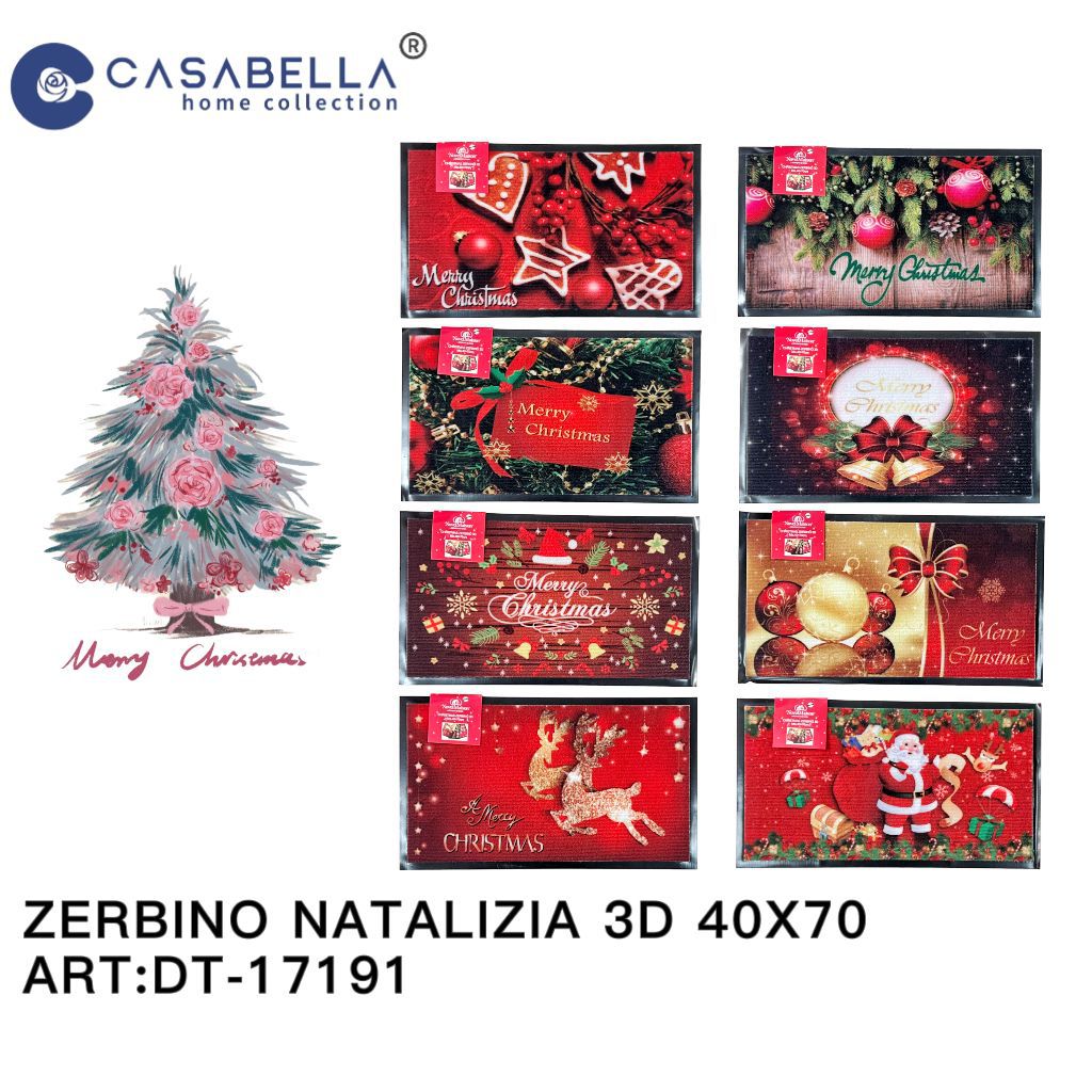 Zerbino 3D Natalizia 40X70