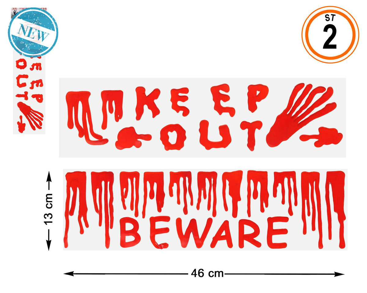 Decorazioni gel per vetri Halloween, 46 × 13 cm