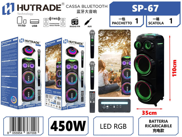 SP-67 CASSA BLUETOOTH CON MICROFONO /FM