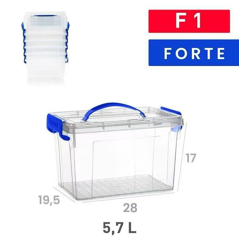 SCATOLA FORTE F1 5.7L TRASPARENTE PLASTICA