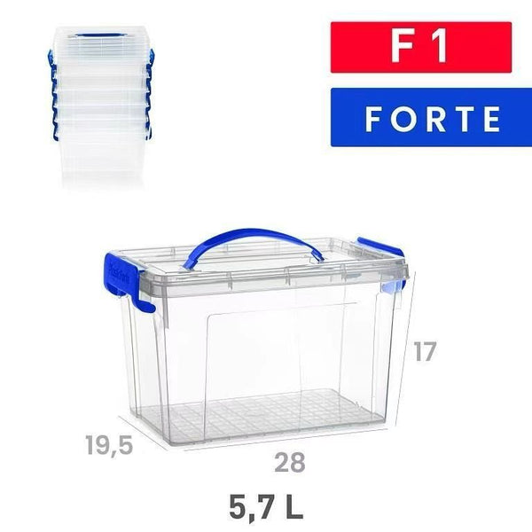 SCATOLA FORTE F1 5.7L TRASPARENTE PLASTICA