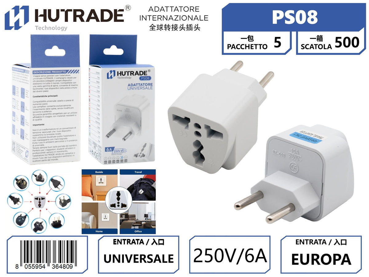 PS08 ADATTATORE INTERNAZIONALE