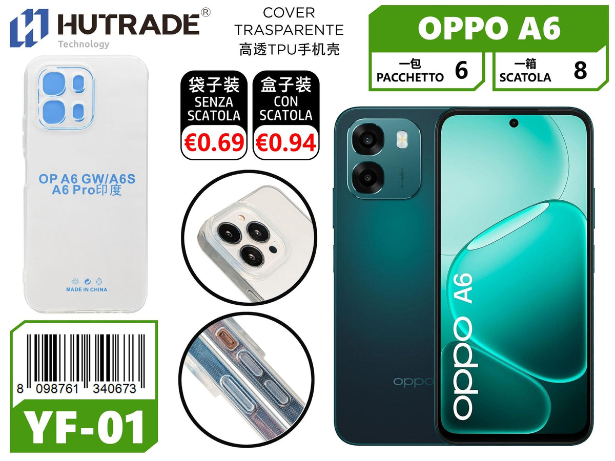 COVER TRASPARENTE OPPO A6 – YF01 012011